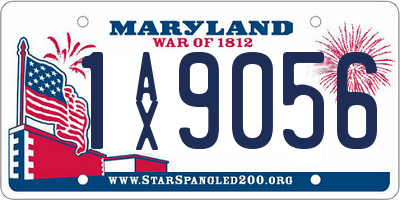 MD license plate 1AX9056