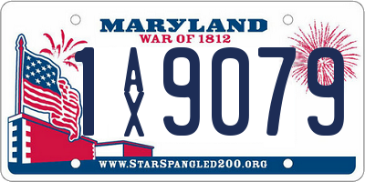MD license plate 1AX9079