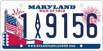 MD license plate 1AX9156