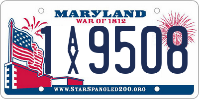 MD license plate 1AX9508