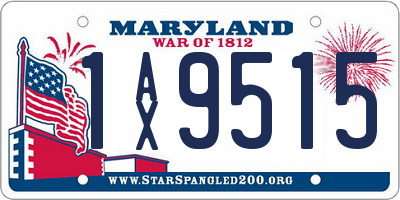 MD license plate 1AX9515
