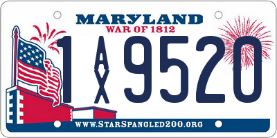 MD license plate 1AX9520