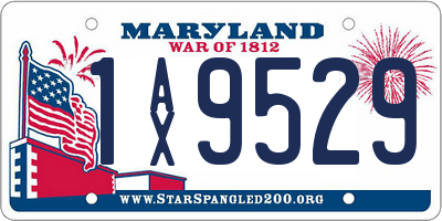 MD license plate 1AX9529