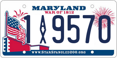 MD license plate 1AX9570