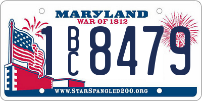 MD license plate 1BC8479