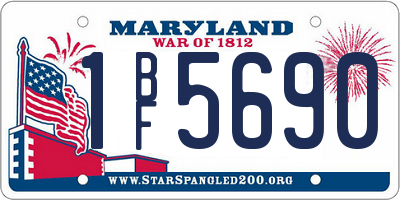 MD license plate 1BF5690