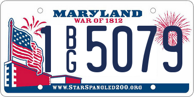 MD license plate 1BG5079