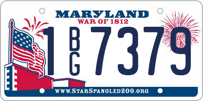 MD license plate 1BG7379