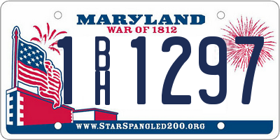MD license plate 1BH1297