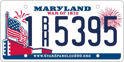 MD license plate 1BH5395