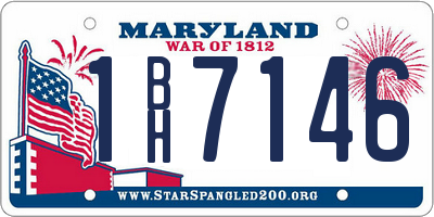 MD license plate 1BH7146