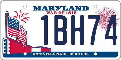 MD license plate 1BH747