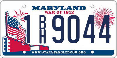 MD license plate 1BH9044