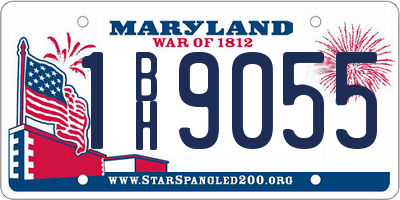 MD license plate 1BH9055