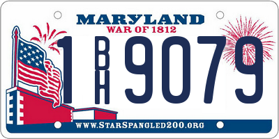 MD license plate 1BH9079