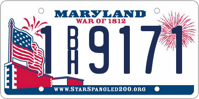 MD license plate 1BH9171