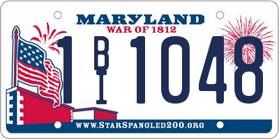 MD license plate 1BI1048