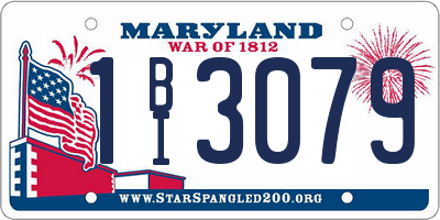 MD license plate 1BI3079