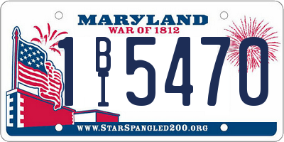 MD license plate 1BI5470