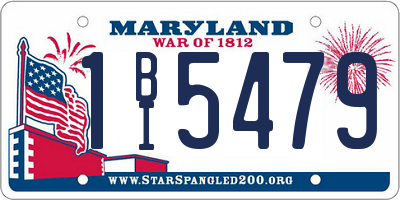 MD license plate 1BI5479