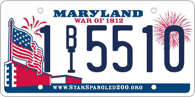 MD license plate 1BI5510