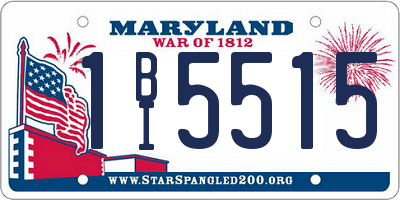 MD license plate 1BI5515