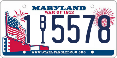 MD license plate 1BI5578
