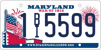 MD license plate 1BI5599