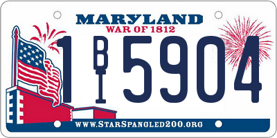 MD license plate 1BI5904