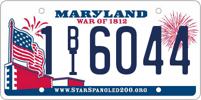 MD license plate 1BI6044