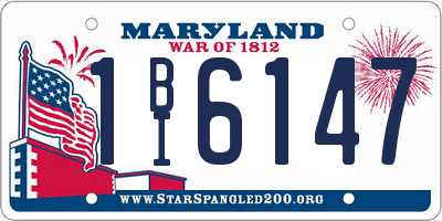 MD license plate 1BI6147