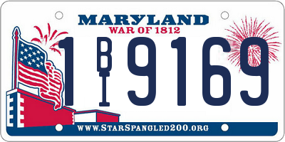 MD license plate 1BI9169