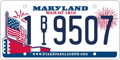 MD license plate 1BI9507