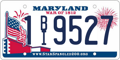 MD license plate 1BI9527