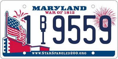 MD license plate 1BI9559