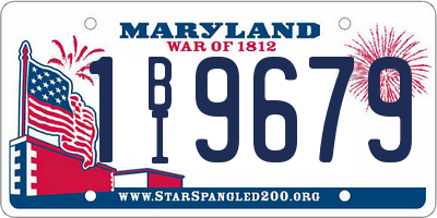 MD license plate 1BI9679