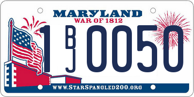 MD license plate 1BJ0050