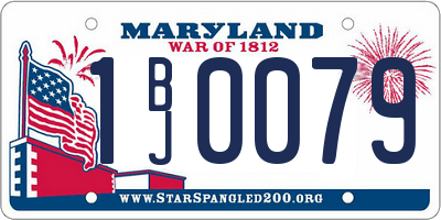 MD license plate 1BJ0079