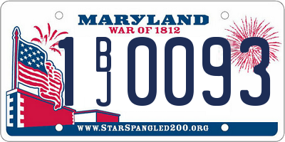 MD license plate 1BJ0093