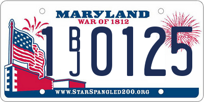 MD license plate 1BJ0125