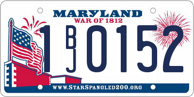 MD license plate 1BJ0152