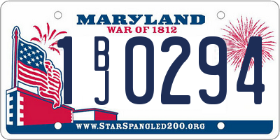 MD license plate 1BJ0294