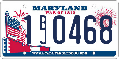 MD license plate 1BJ0468