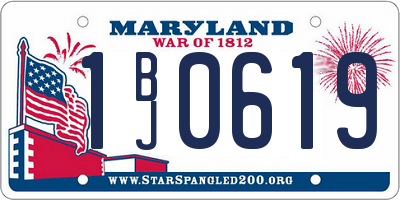 MD license plate 1BJ0619