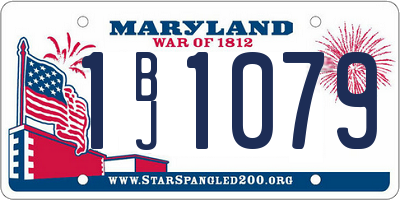 MD license plate 1BJ1079