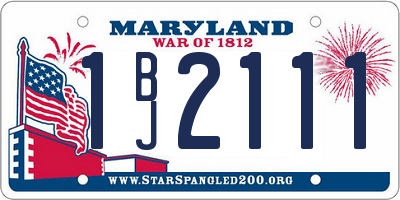 MD license plate 1BJ2111