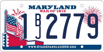 MD license plate 1BJ2779