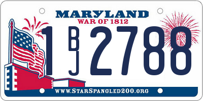MD license plate 1BJ2788