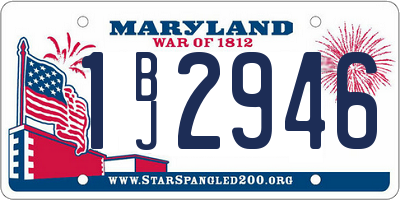 MD license plate 1BJ2946