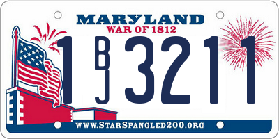 MD license plate 1BJ3211